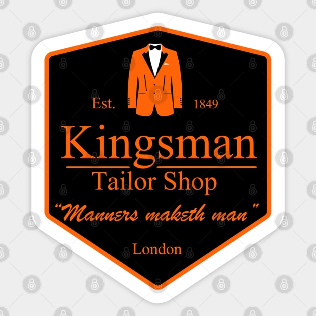 Gentleman's tailor shop Sticker by carloj1956